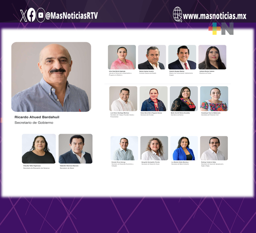 ¡Veracruz esta de moda! Este es el gabinete de la gobernadora Rocío Nahle